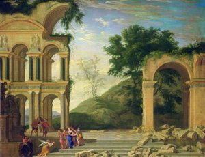 Paysage avec le repos pendant la fuite en Égypte, 1671